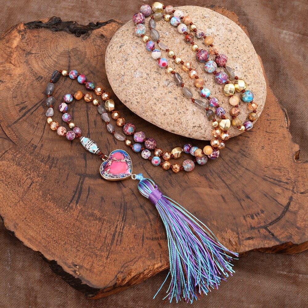 Regenbogen Herz Meditation Mala